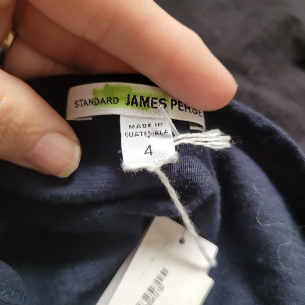 James Perse Navy Racer Back Sleeveless Dress